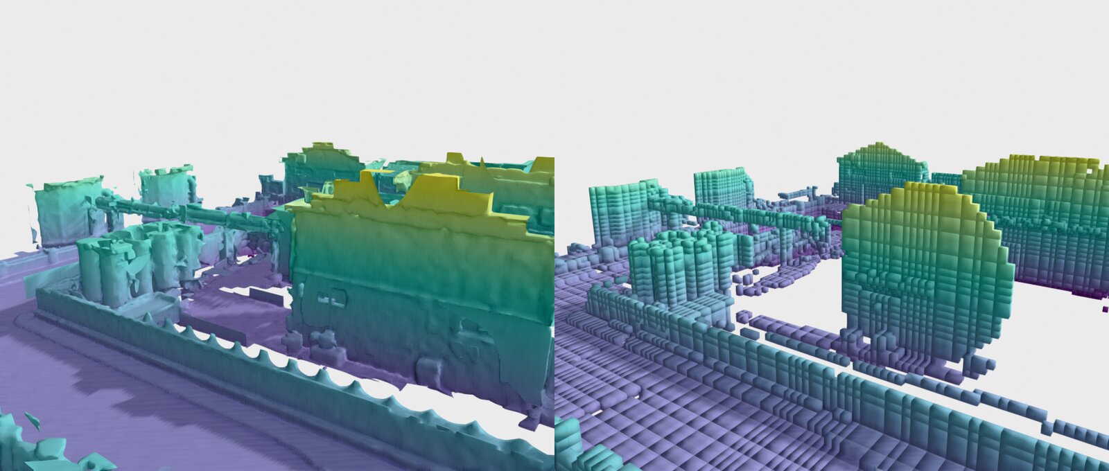 Mesh reconstruction comparison