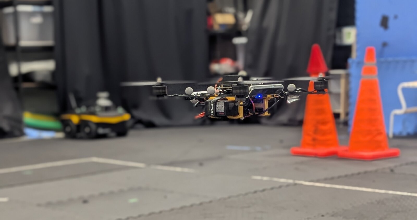 Quadrotor platform in flight